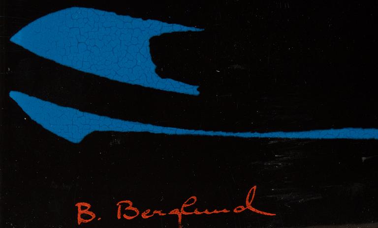 Bengt Berglund, an enamel wallplate, Gustavsberg 1967.