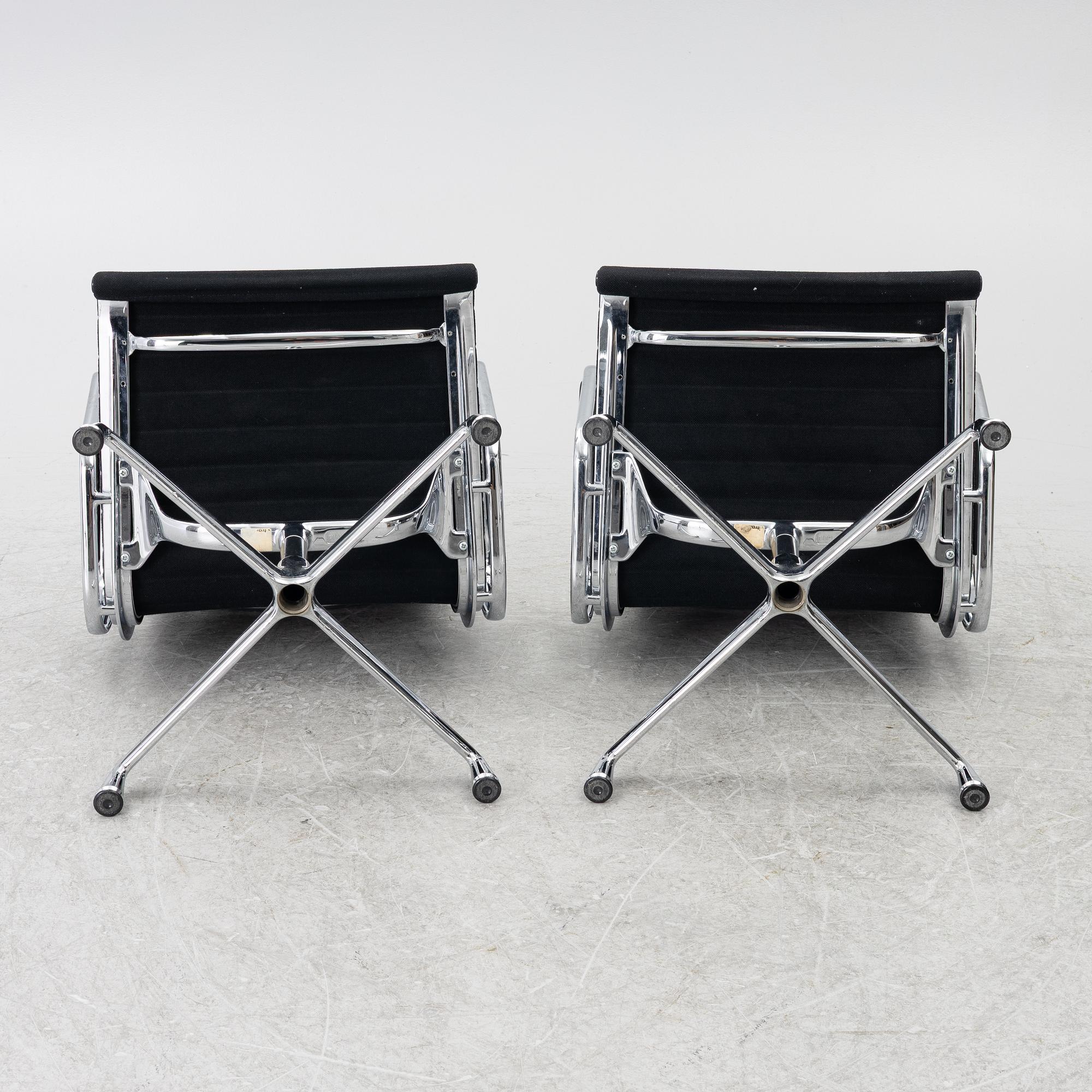Charles & Ray Eames, A pair of EA 108 armchairs, Vitra.