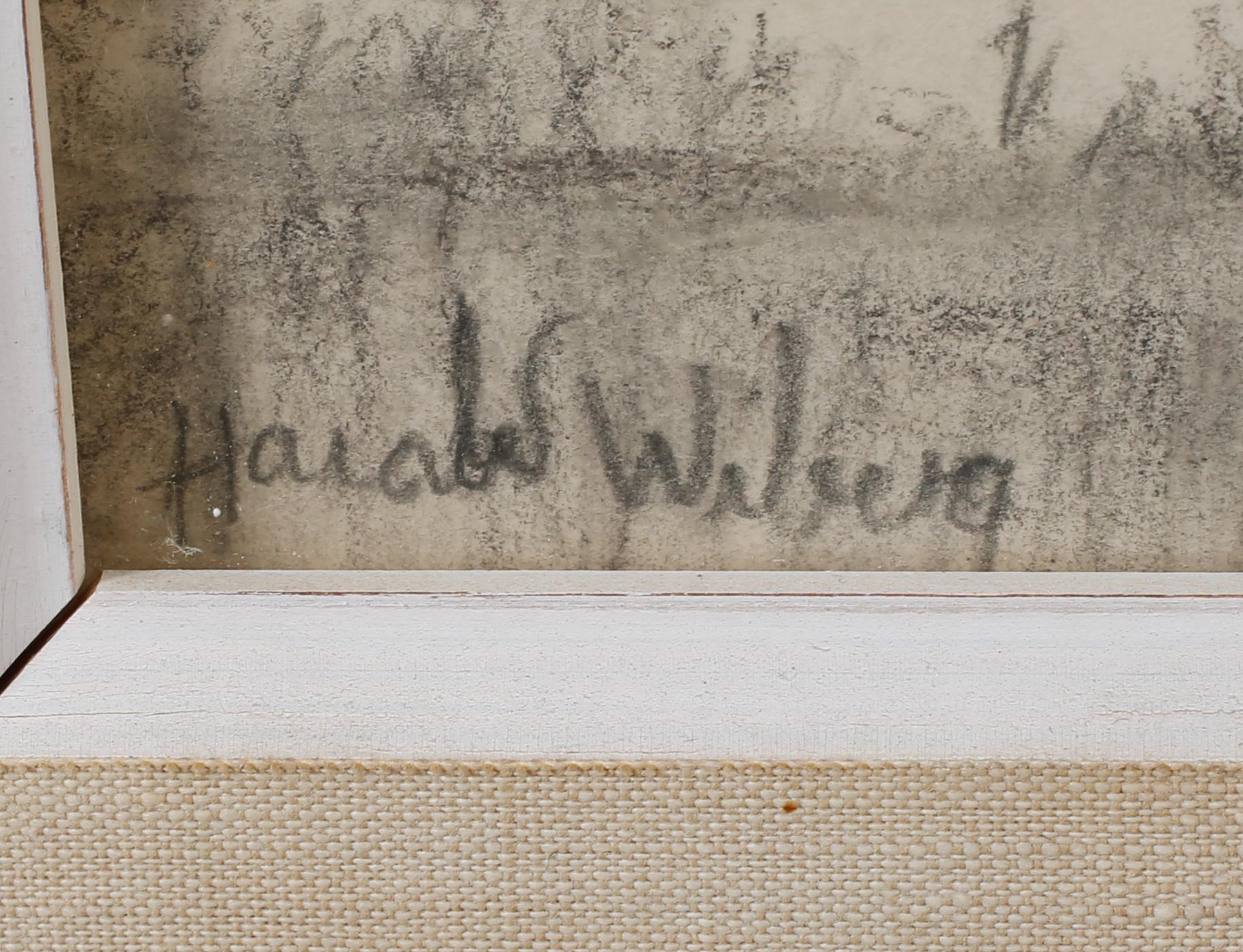 HARALD WIBERG, blyertsteckning, signerad .