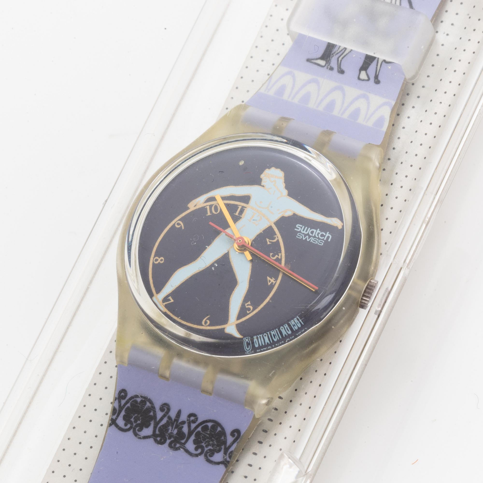 Swatch, Discobolus, wristwatch, 34 mm.