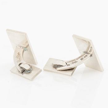 Wiwen Nilsson, A pair of cufflinks with monogram engraving, Lund, 1961.