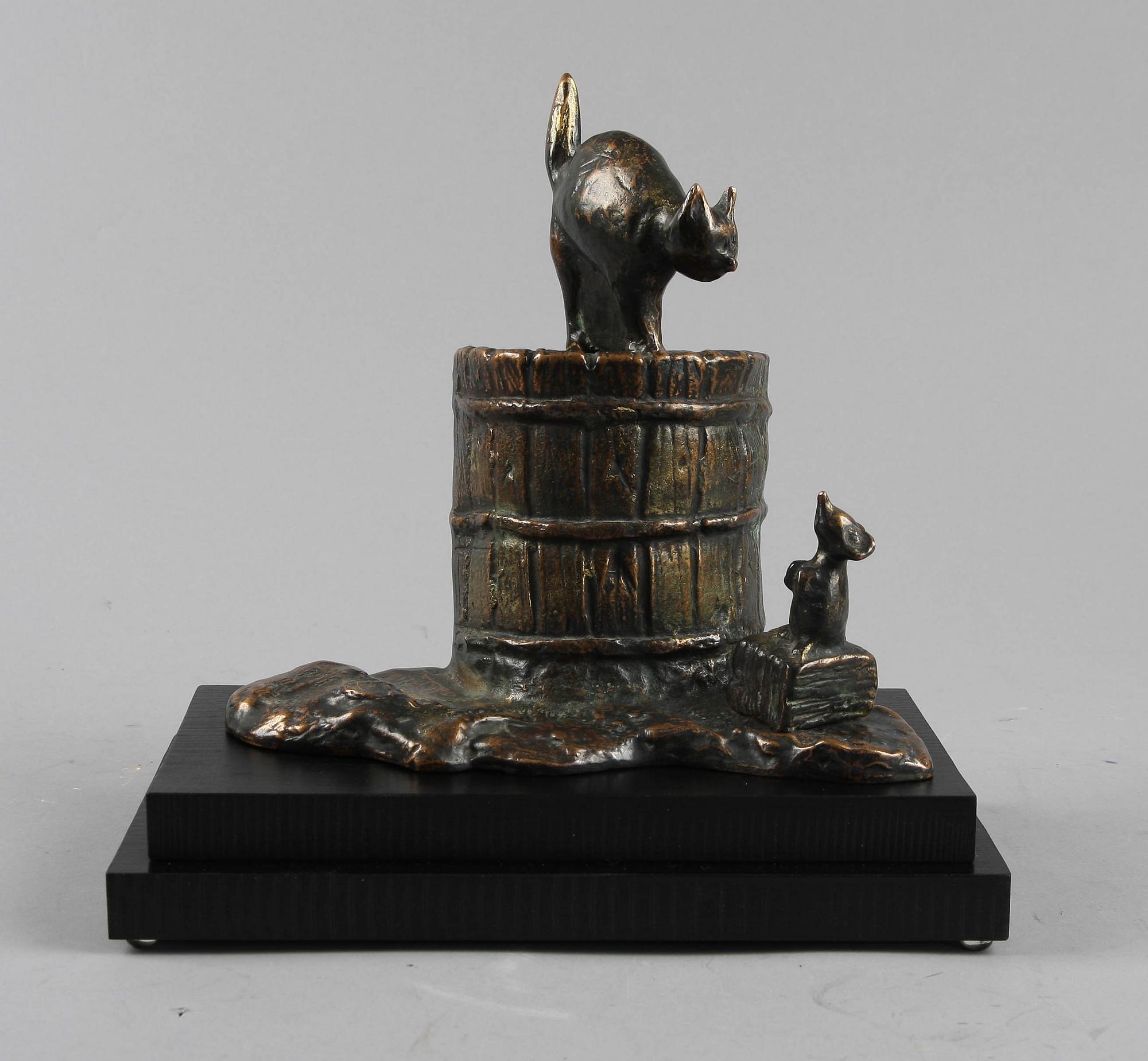 WIDELL, CARL BERTIL, SKULPTUR, brons. Sign o numr 3/10.