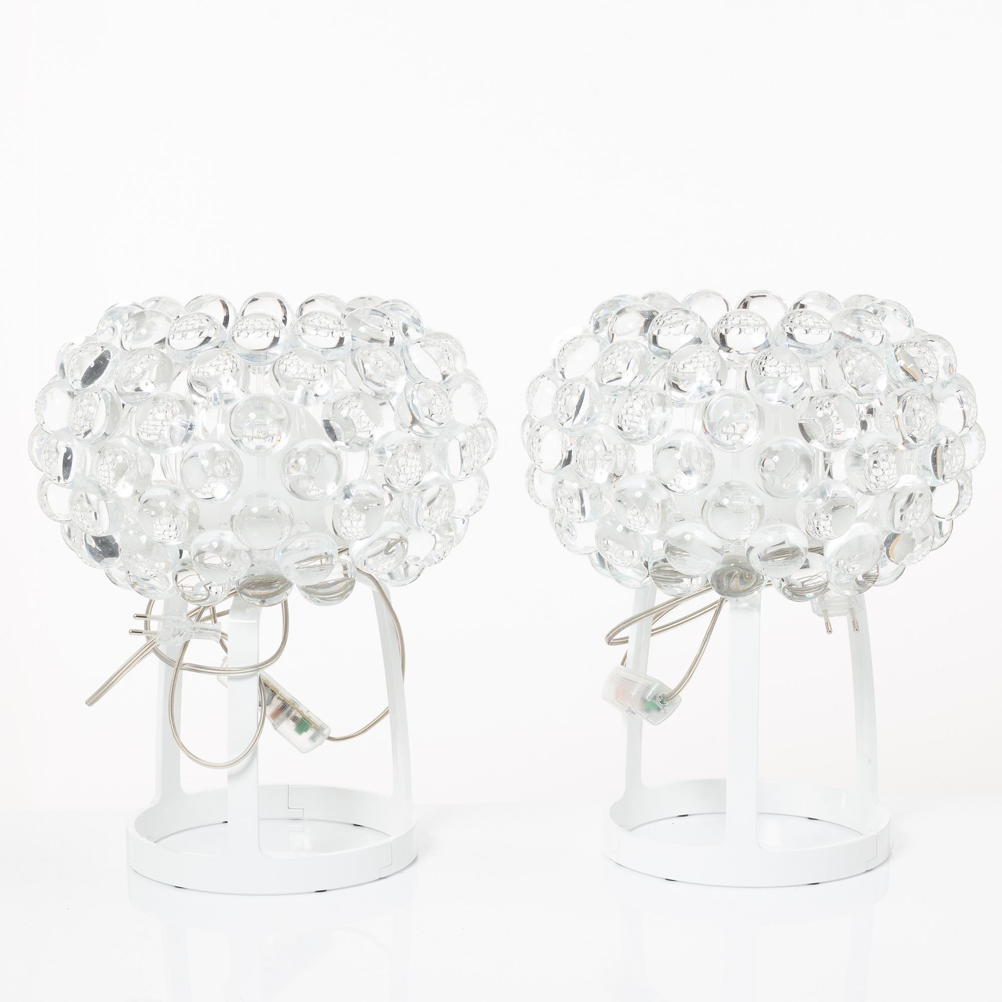 Patricia Urquiola & Eliana Gerotto, bordslampor, ett par, "Caboche Piccola", Foscarini, Italien, efter 2005.