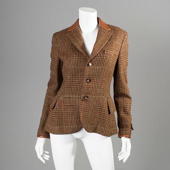 A wooljacket by Ralph Lauren.