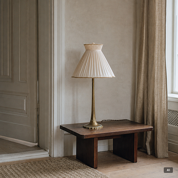 Table lamp, likely Denmark, 1930s-40s.