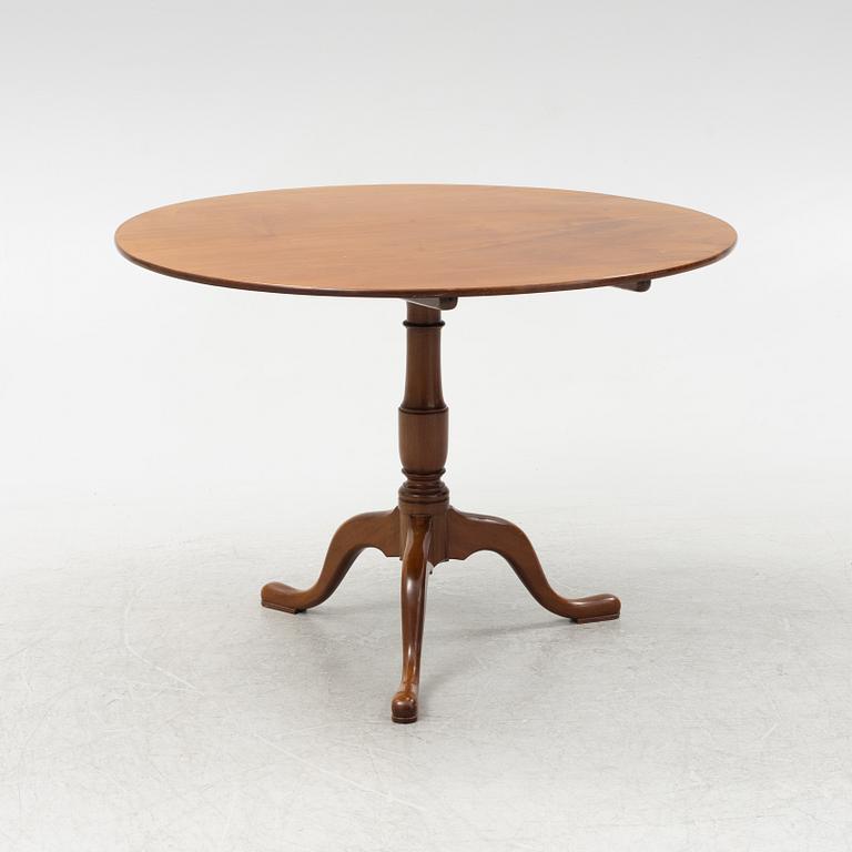 A late 19th century mahogany tilt-top table.