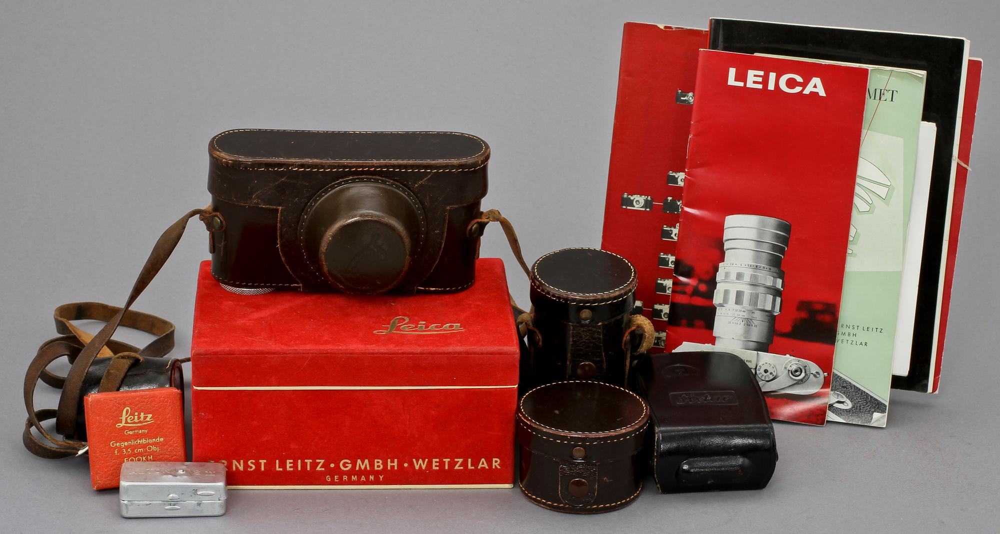 KAMERA, Leica 3F, Tyskland, 1900-tal.