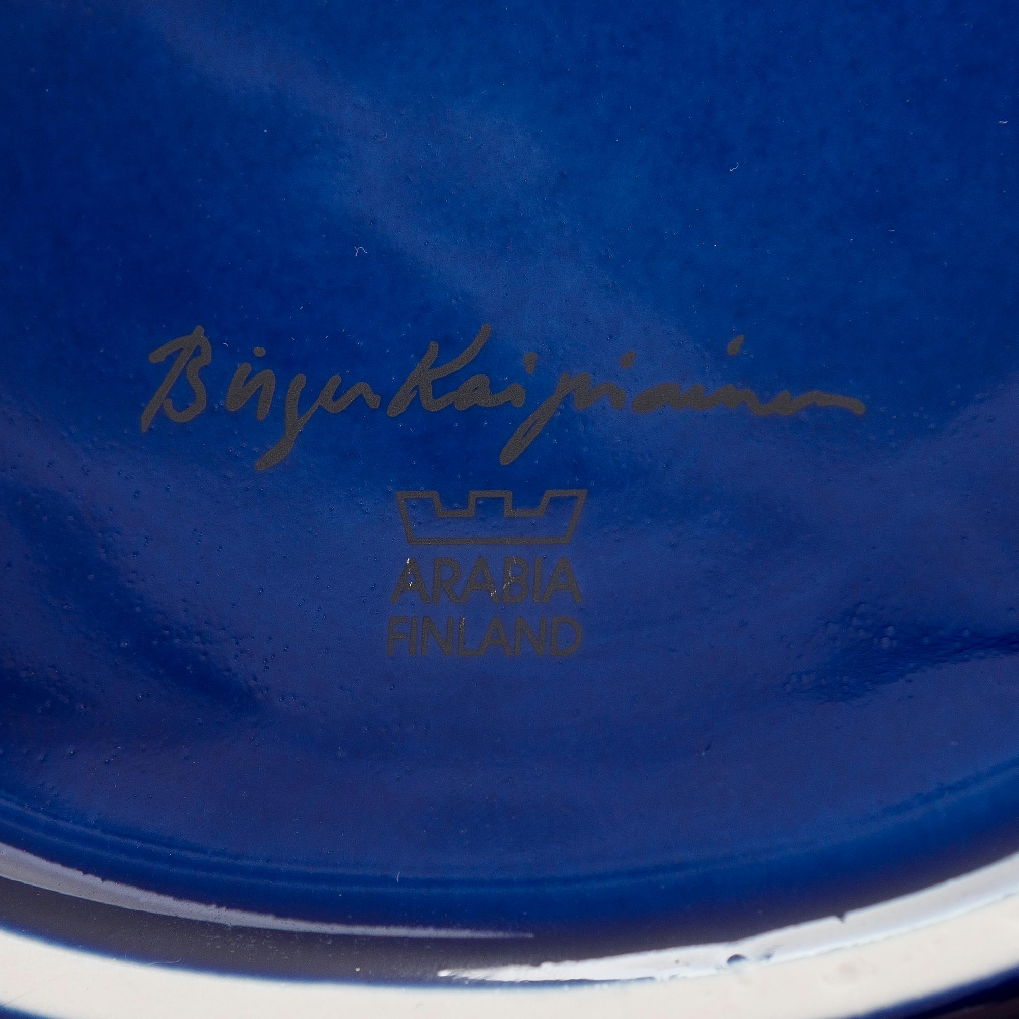 Birger Kaipiainen, dekorationsfat, keramik, märkt Birger Kaipiainen, Arabia Finland.