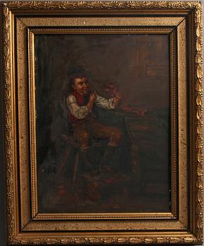 OKÄND KONSTNÄR, 1800-tal, olja på plåt, osign.