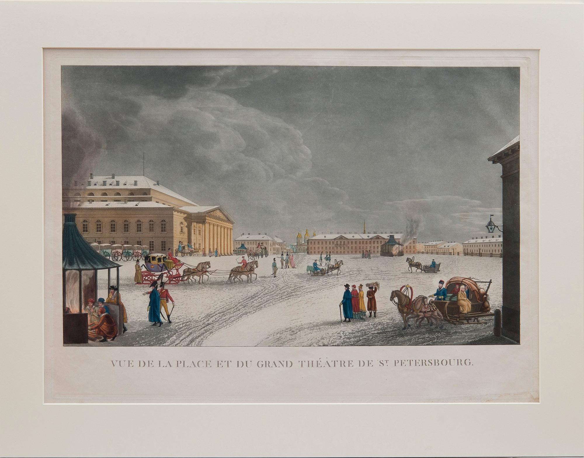 HAND-COLOURED AQUATINT.