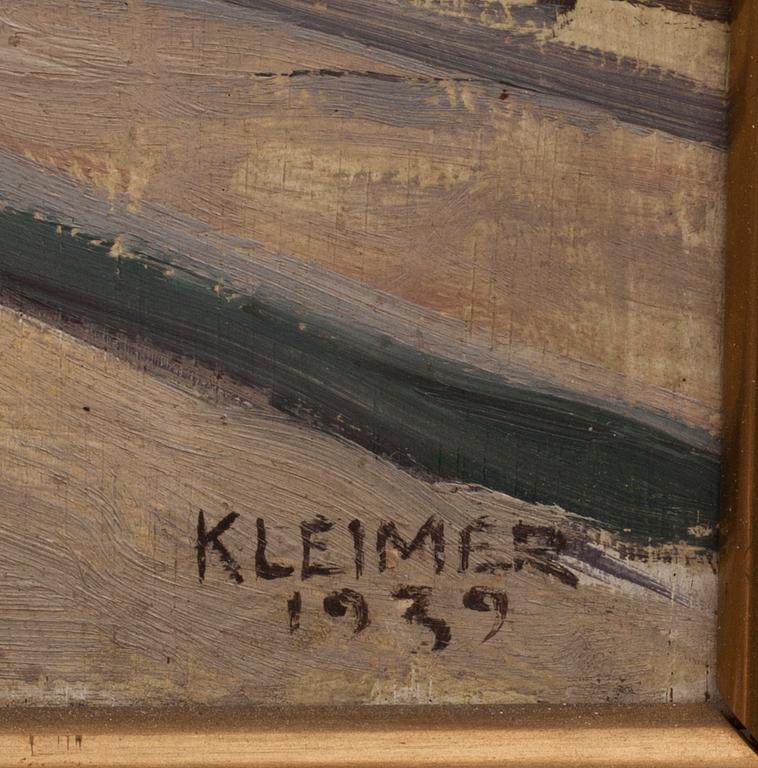 AXEL KLEIMER, olja på pannå, signerad och daterad 1939.