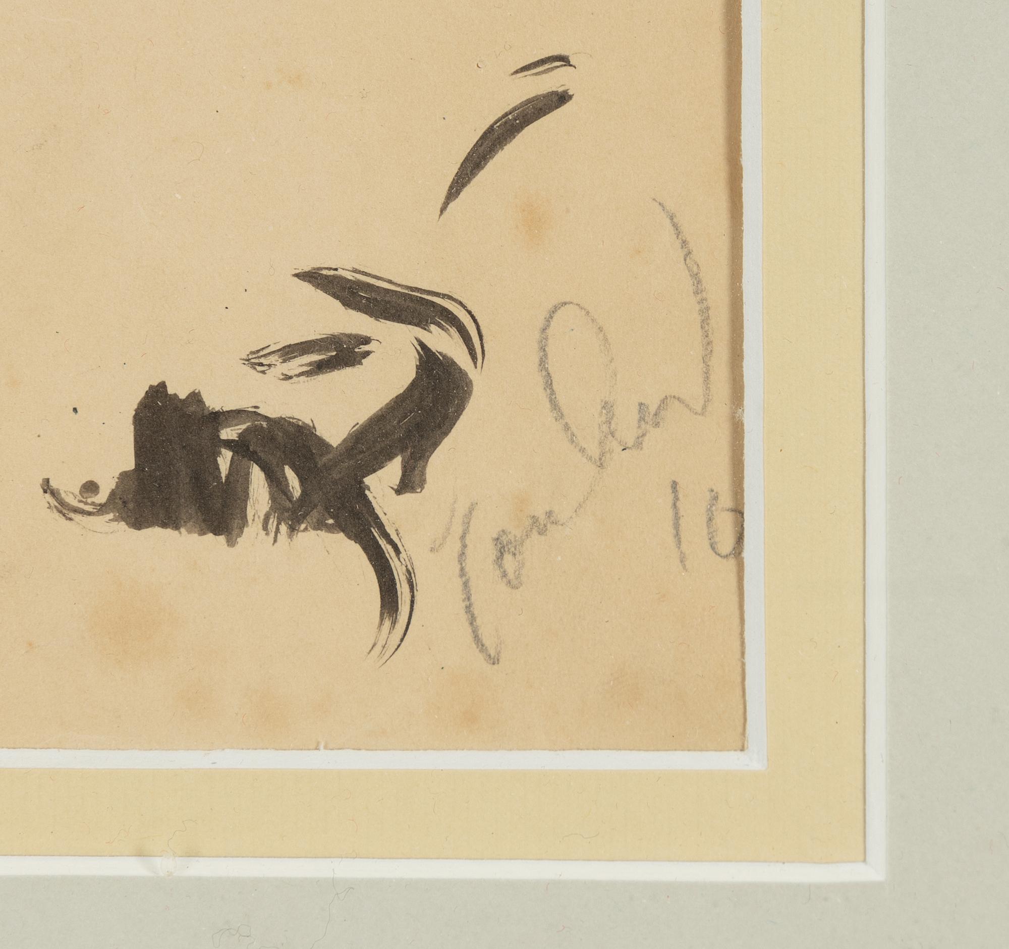 John Jon-And, pencil drwaing on papaer, signed and dated -16.