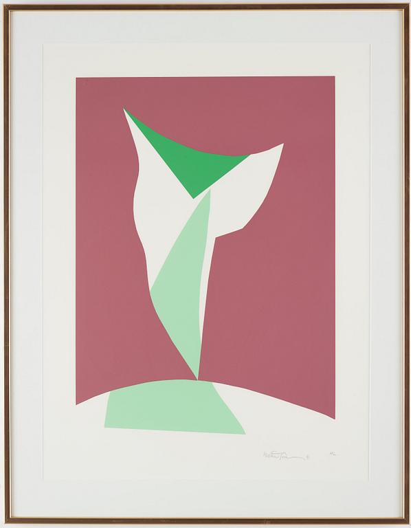Richard Mortensen, silkscreen, 1991, signed and numbered HC.