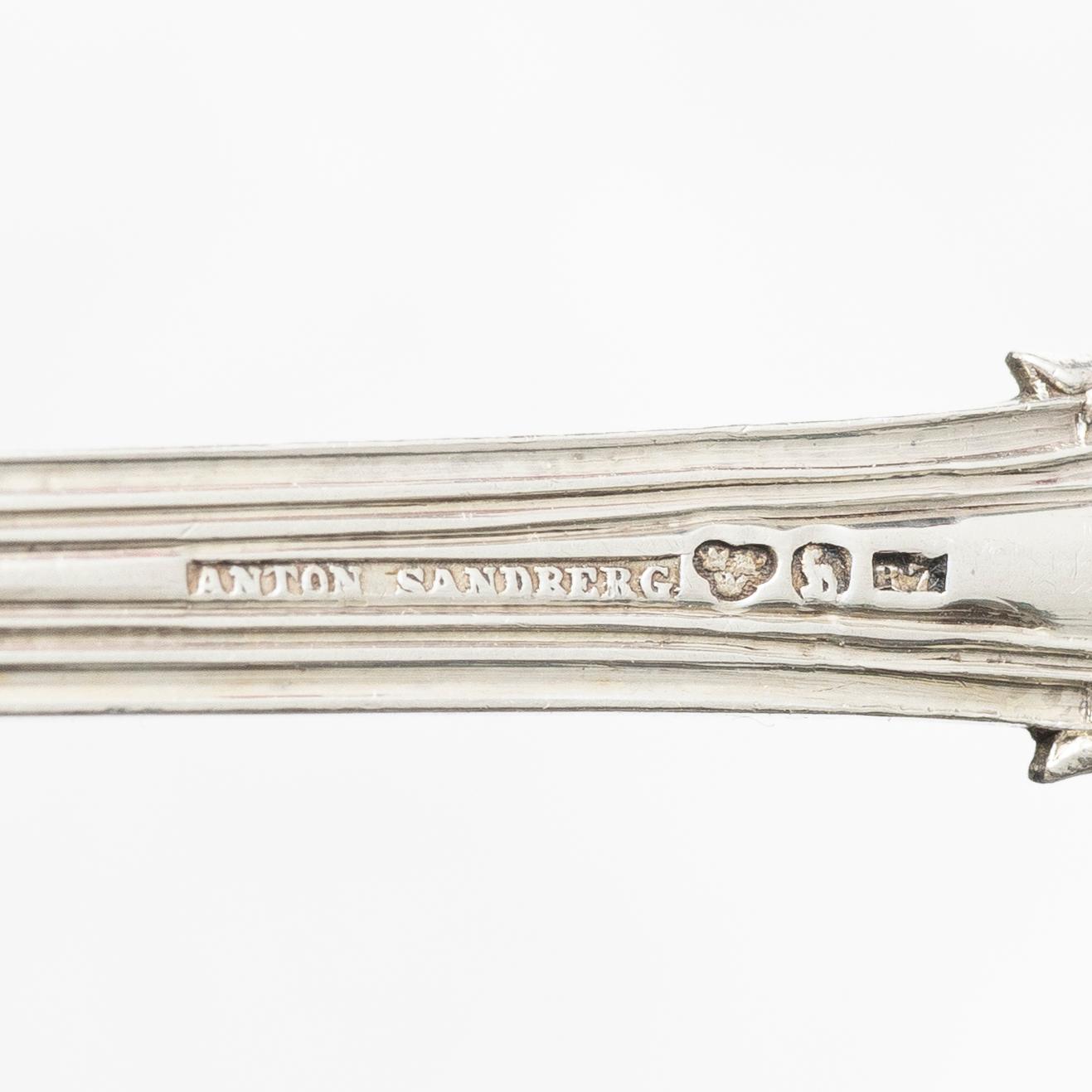 A set of Swedish silver spoons, Haparanda 1904-1906 (14 pieces).