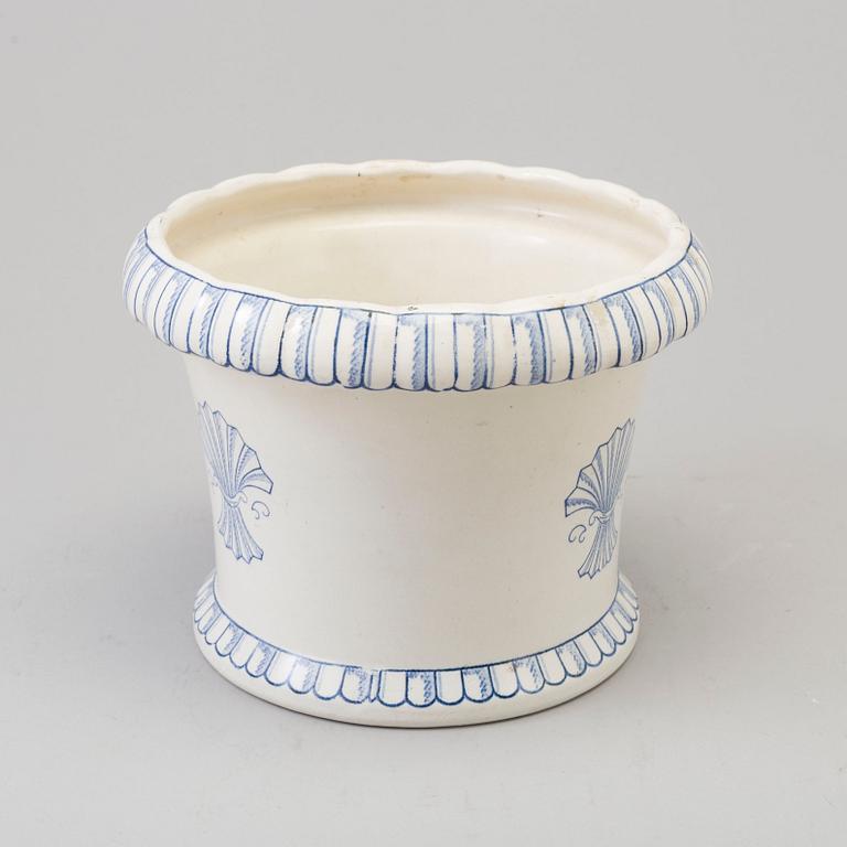 WILHELM KÅGE, a creamware plant pot from Gustavsberg, 1920's.