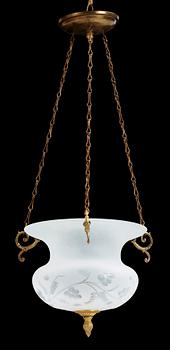 AMPEL, empirestil, 1900-talets andra hälft. Höjd: 62 cm.