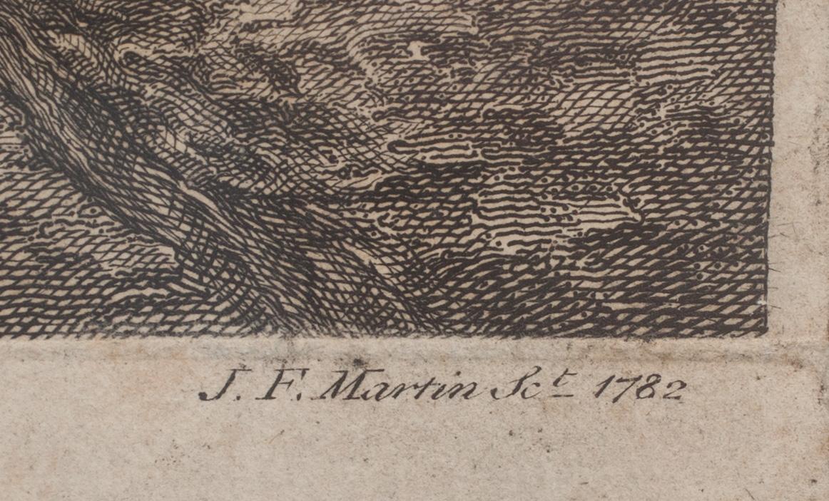 ETSNING, signerad JF Martin 1782.