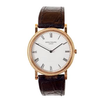 149. Patek Philippe - Calatrava. Gold. manual. 33mm. 1990.