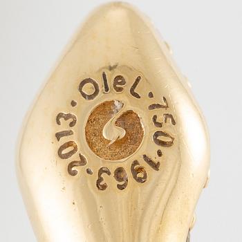 Ole Lynggaard, "Snakes ring" 18K gold with brilliant-cut diamonds.