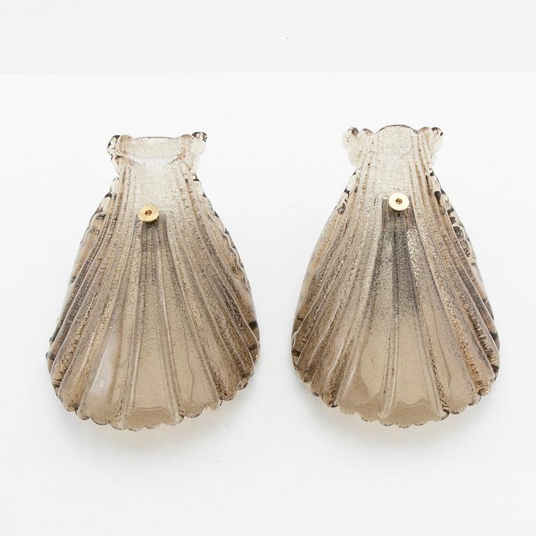 Wall lamps, 20th century.