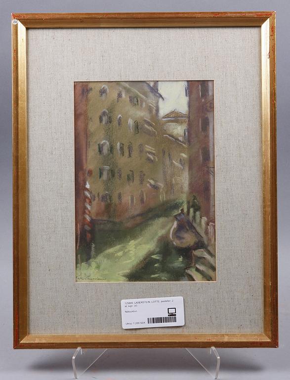LOTTE LASERSTEIN, pasteller, 2 st, sign.