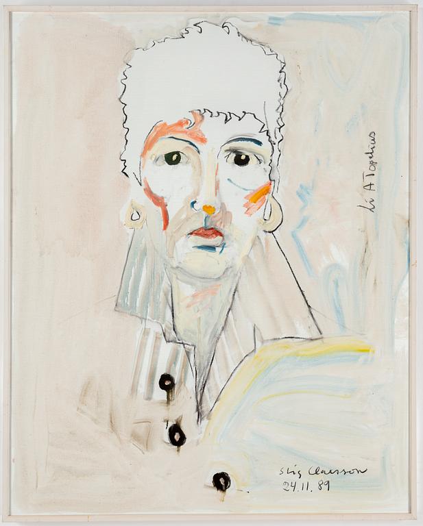 STIG CLAESSON, oil on canvas, signed and dated -89.