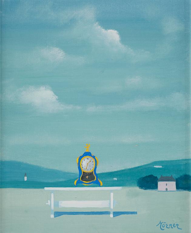 Stellan Mörner, Landscape with a Table Clock.