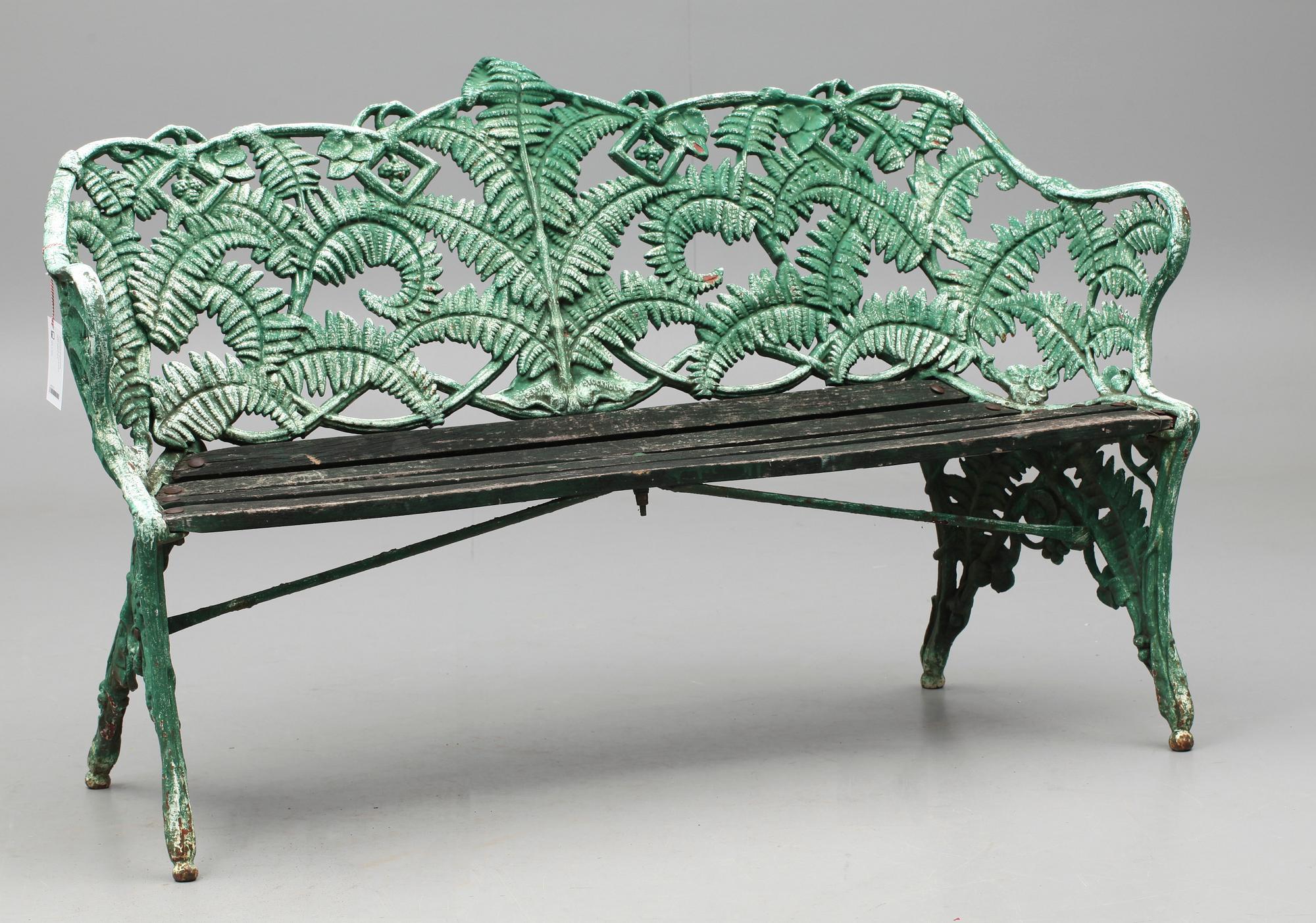 TRÄDGÅRDSSOFFA, Aggenberg, Stockholm, 1800-talets slut.