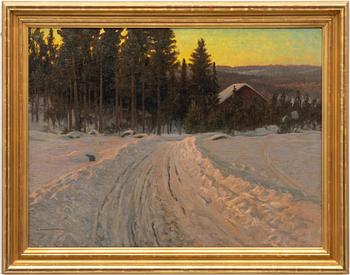 Anshelm Schultzberg, Winter landscape.