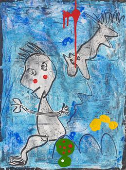 Peter Åström, " Blue- I wonder why my dog flies all the times".