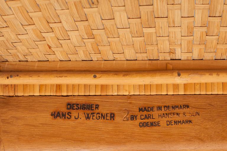STOLAR, 6 st, CH-31, Hans J Wegner, Carl Hansen och Söner, 1900-talets mitt.