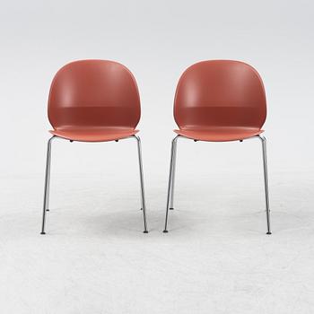 Nendo, a set of six model 'N02-10 Recycle chairs, Fritz Hansen, Denmark, 2020.