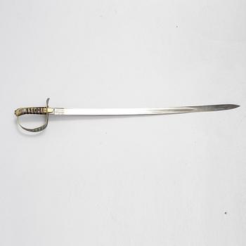 Sabel, svensk, för kavalleriet m/1867-93 med balja.