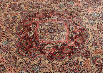 A semi-antique Moud carpet, c 443 x 360 cm.