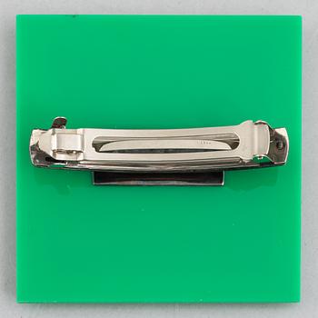 Sigurd Persson, a silver and acrylic hair clip, late 20th century.