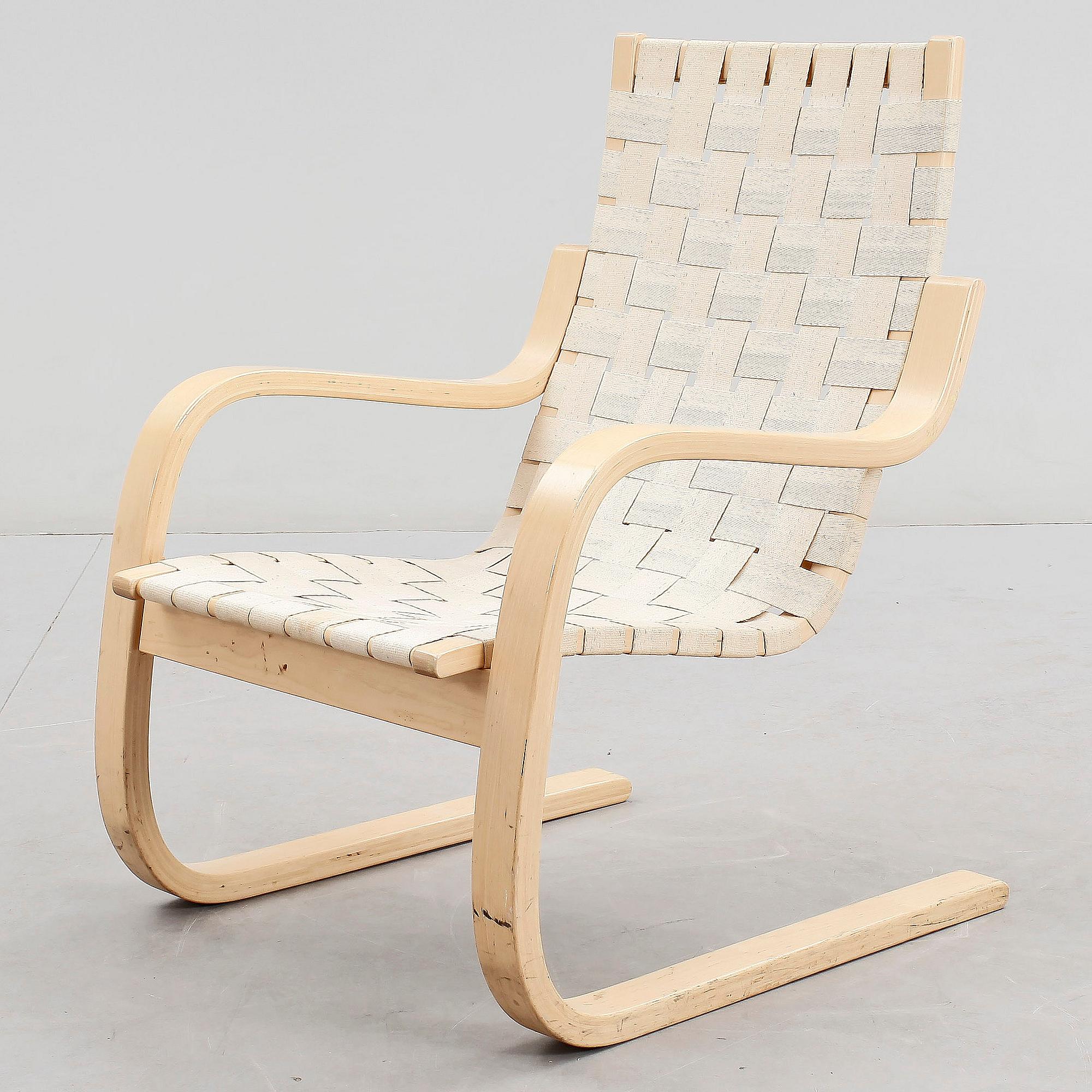 FÅTÖLJ, "Modell 406", Alvar Aalto, för Artek, Finland.