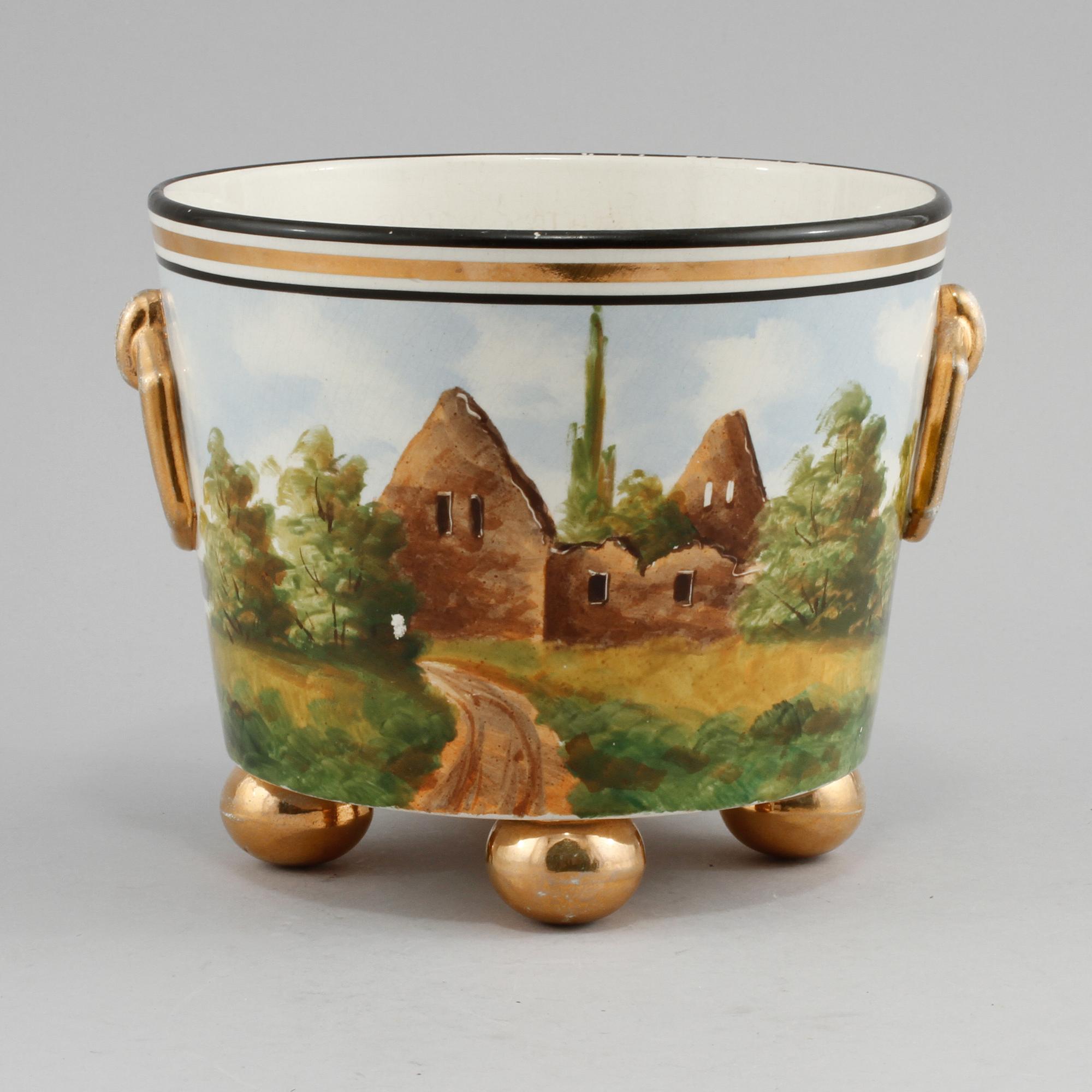 YTTERFODER, flintgods, Rörstrand, omkring sekelskiftet 1900.