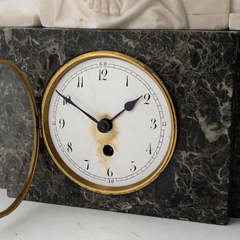 An art noveau mantle clock, early 20th century.