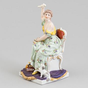 A German porcelain figurine, Dressler, Kister & Cie, circa 1900.