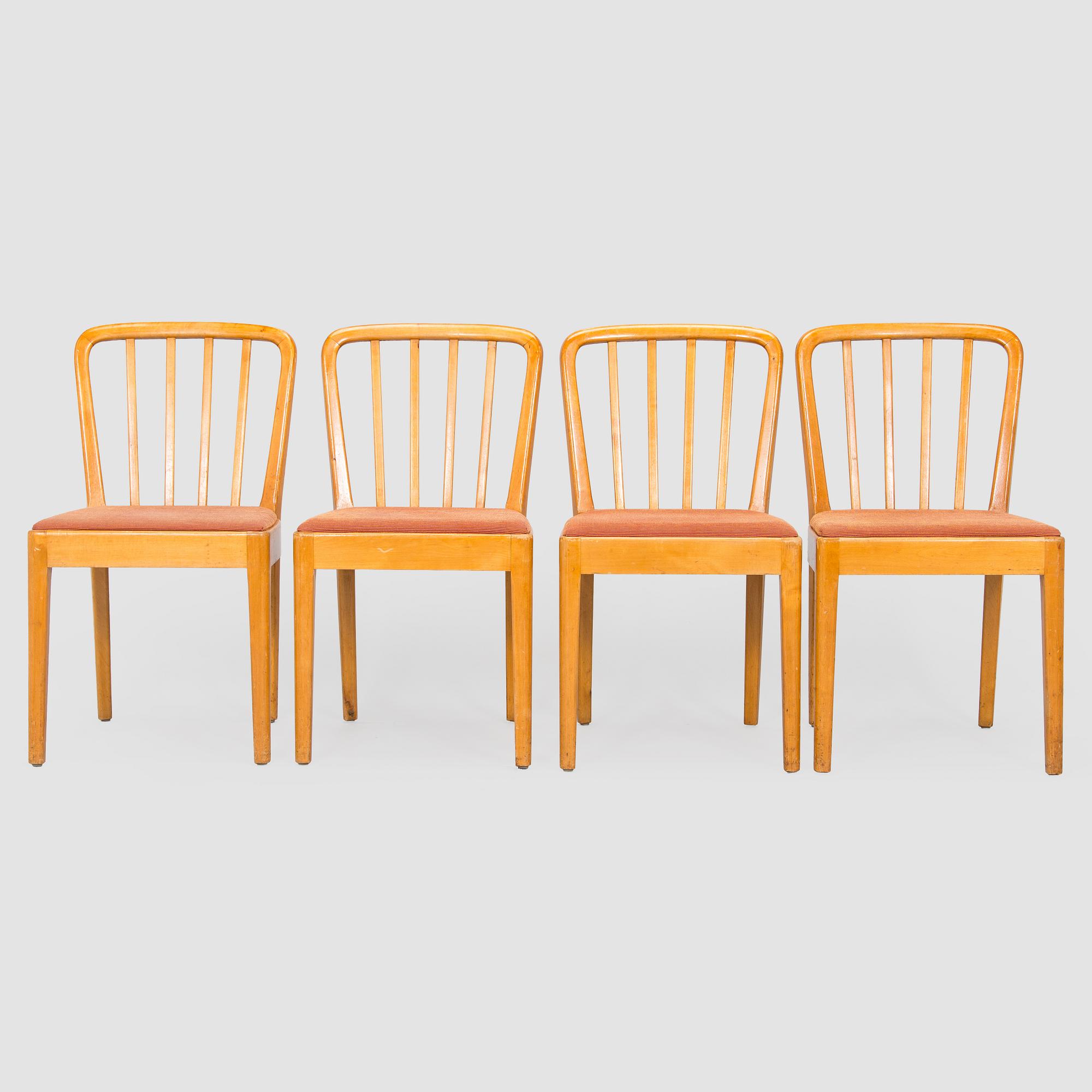 Aino Aalto, Four 1940s chairs for O.Y. Huonekalu-ja Rakennustyötehdas A.B.