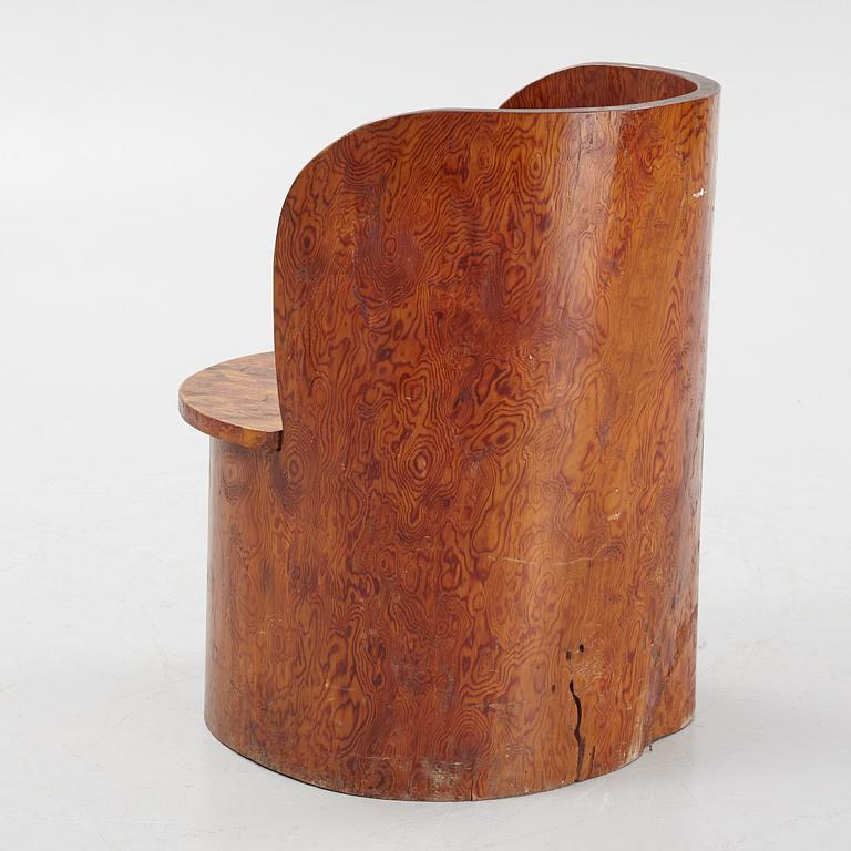 A pine chair, first half of the 20th Century.