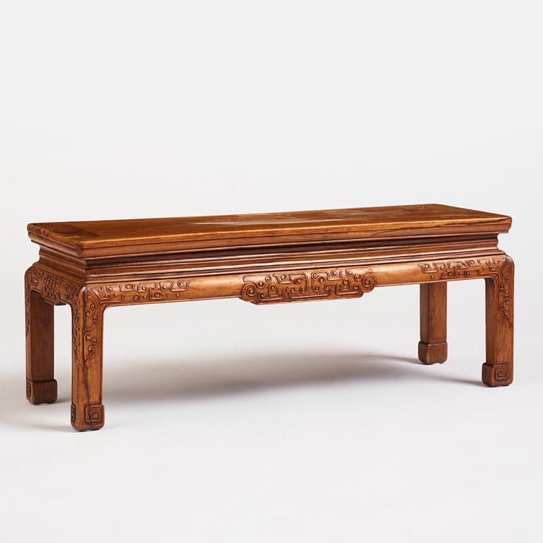 A huanghuali low table, Qing dynasty, 19th century.