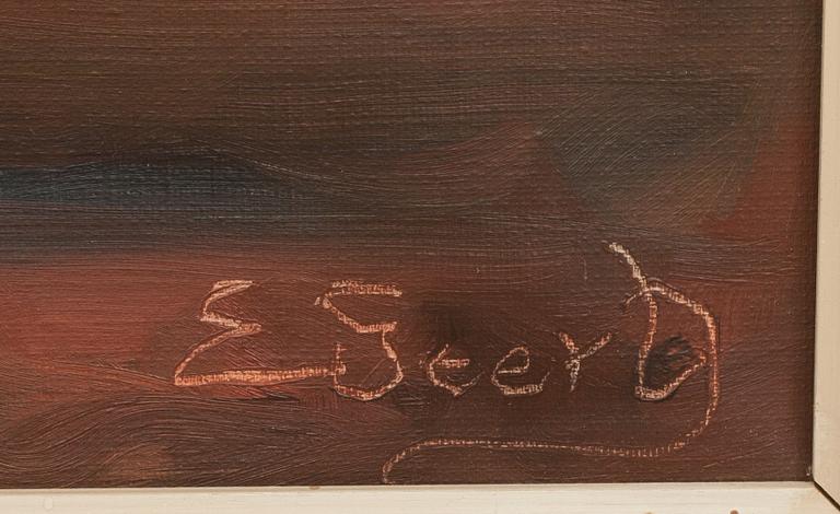 EDIT GERT, olja på duk, signerad.