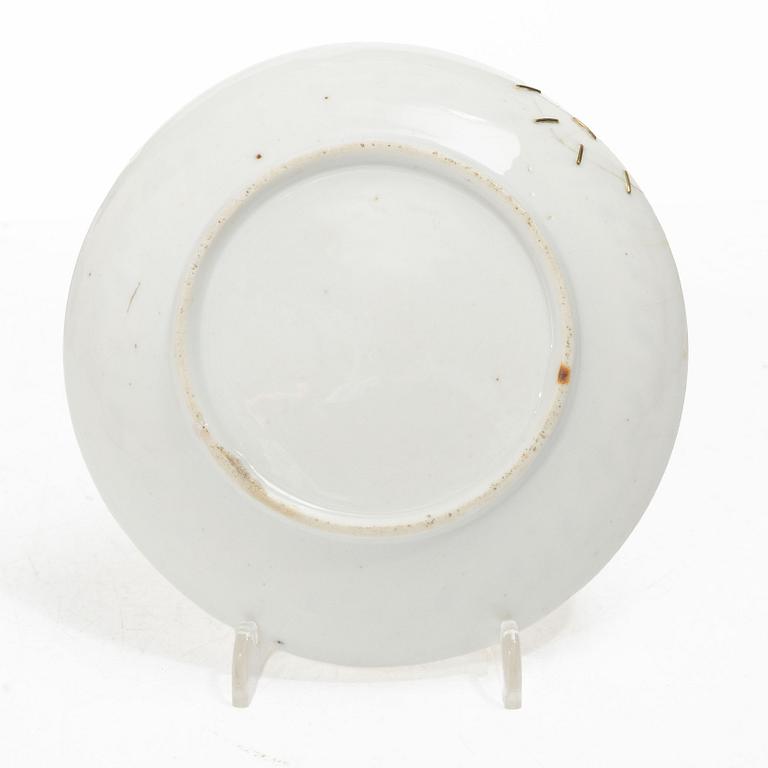 Eight cups with saucers, Late Empire, mid-19th century.