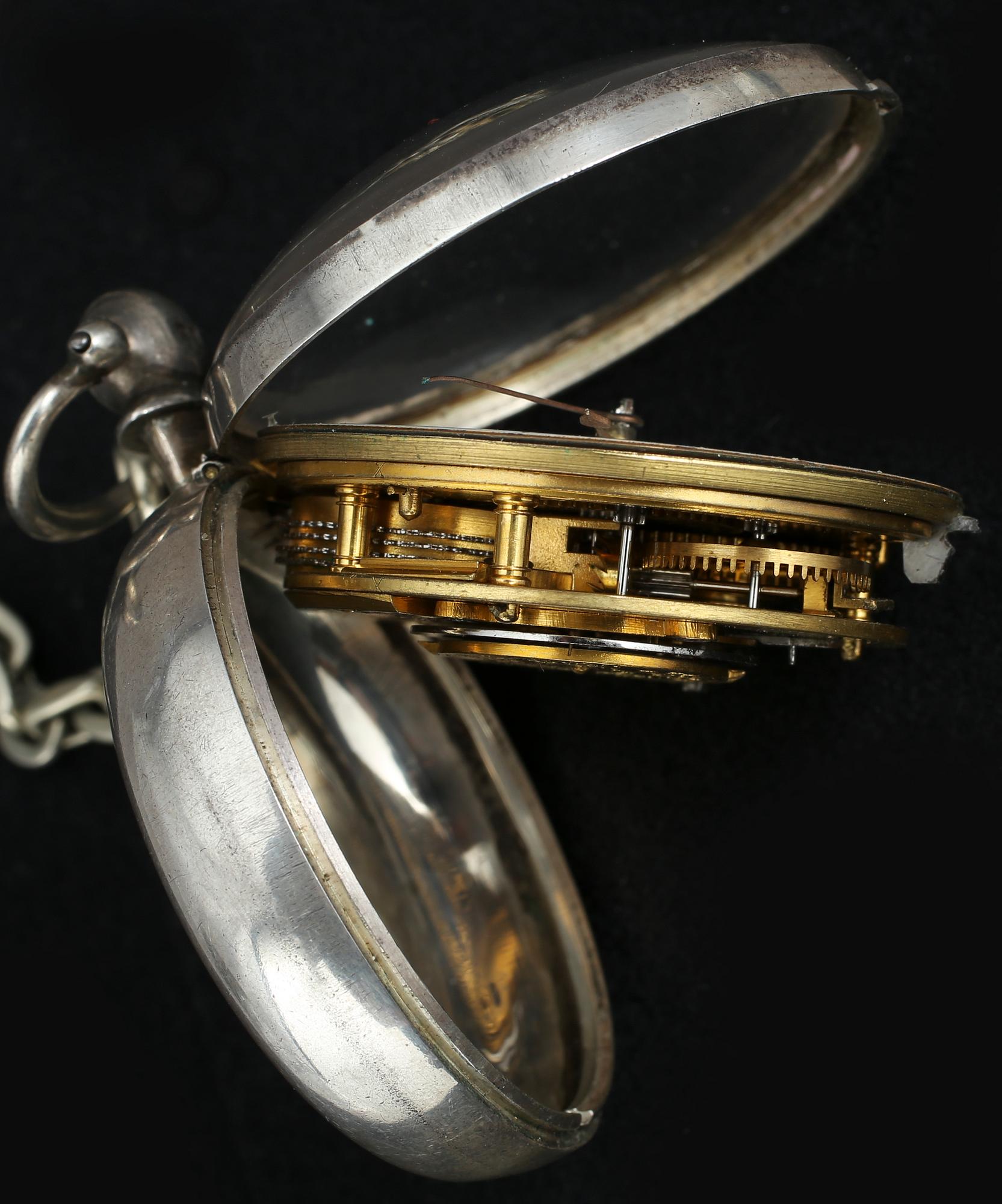 FICKUR, silver, sannolikt England, 1800-tal.