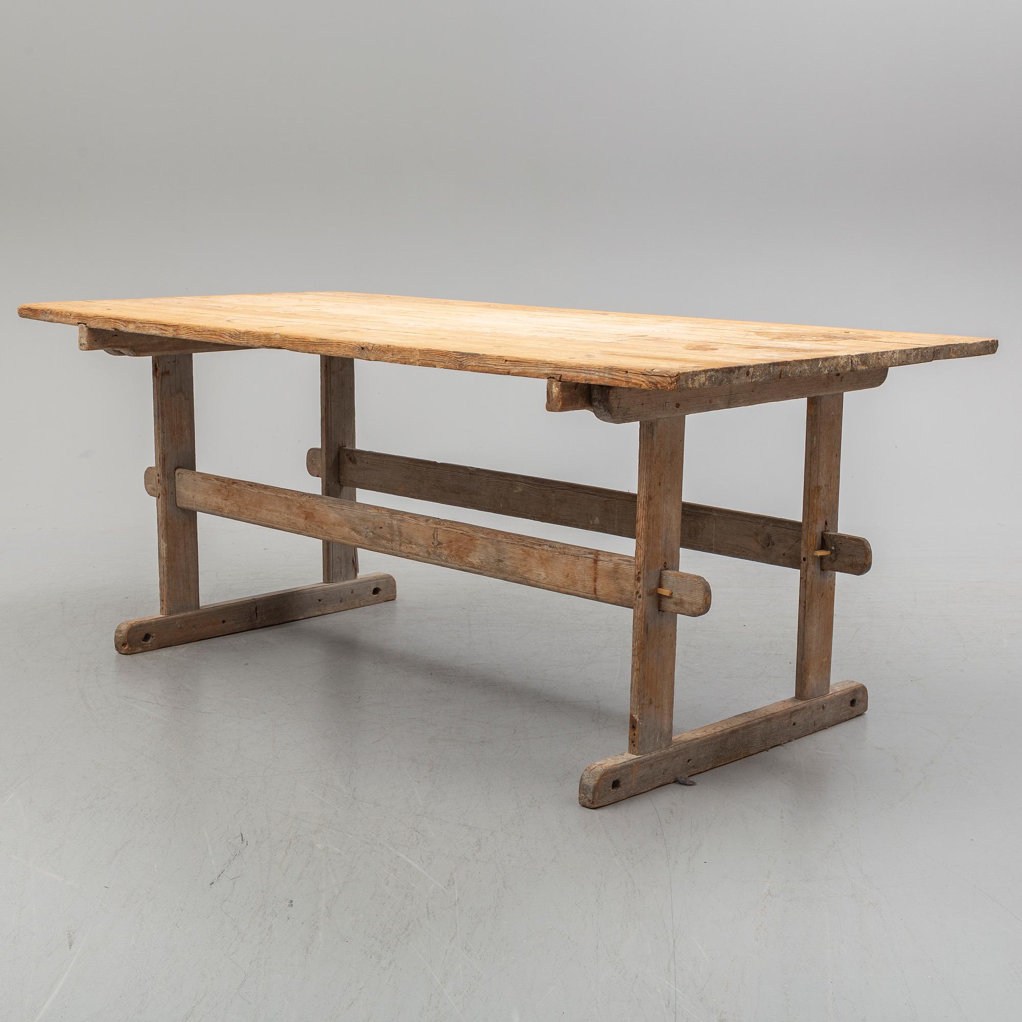 a pine table from the 1800's.