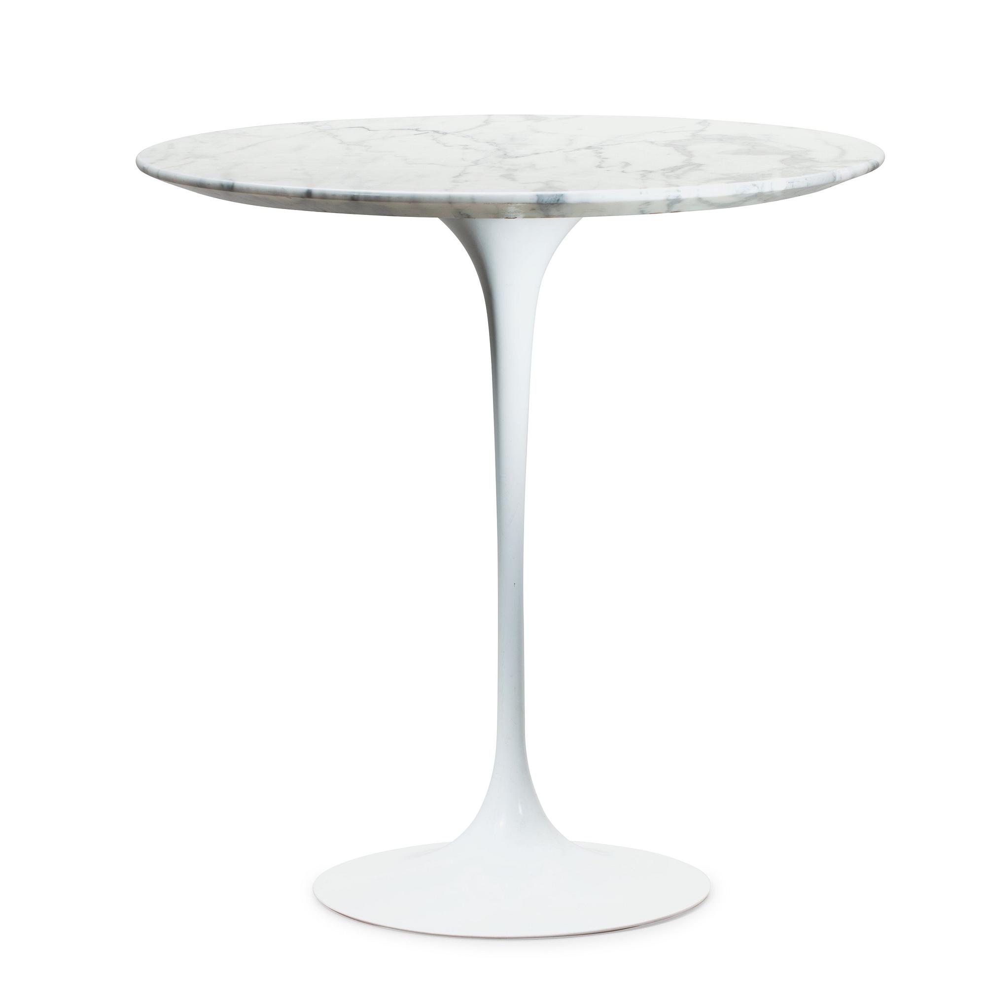 An Eero Saarinen 'Tulip' marble top table, Knoll International, USA.