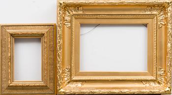 TWO WOODEN FRAMES.