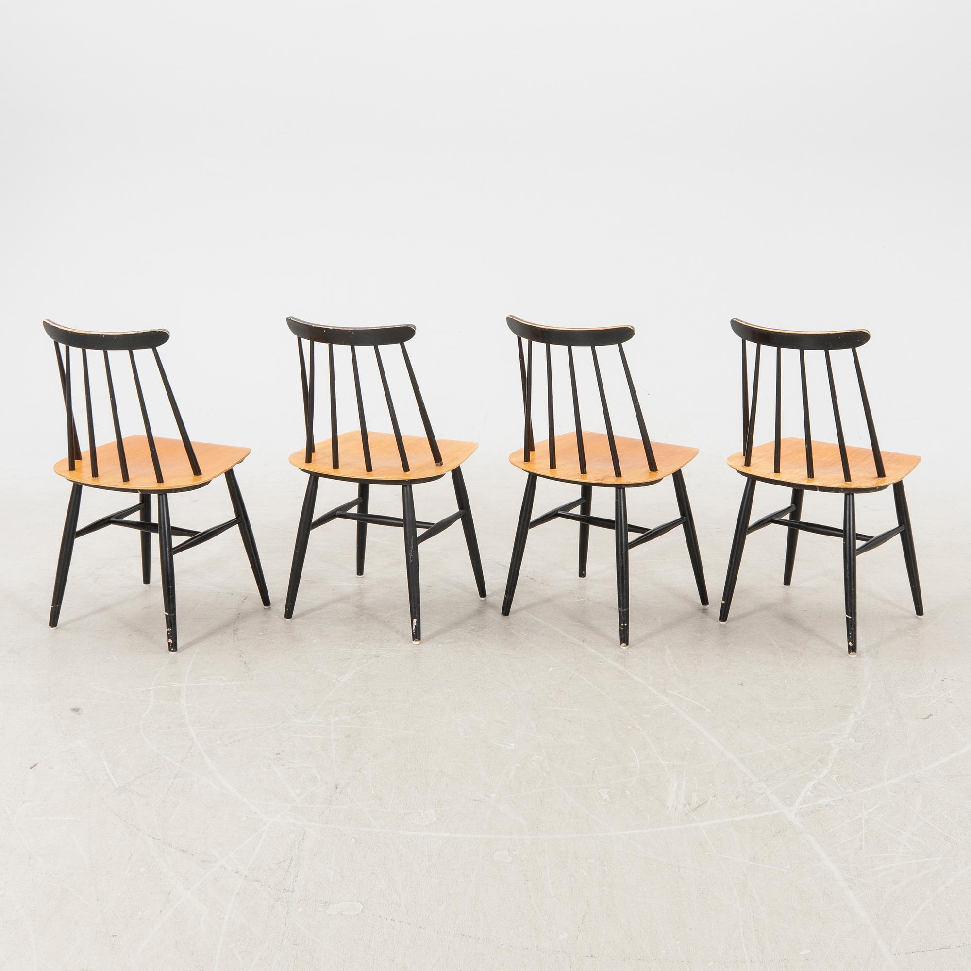 Ilmari Tapiovaara, chairs, 5 pcs "Fanett", Edsbyverken, 1960s.