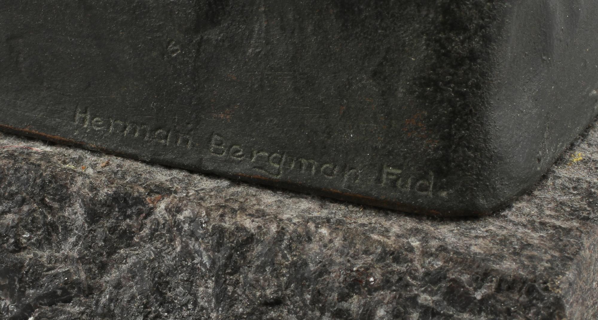 OTTO STRANDMAN, skulptur, brons,  daterad 1913.